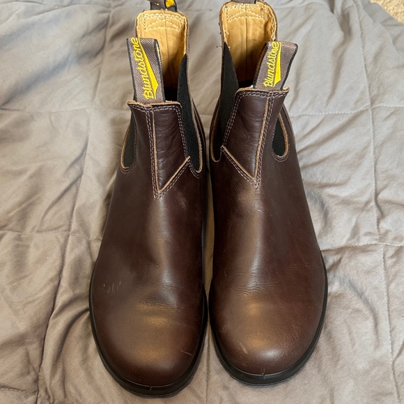Blundstone Men's Dark Brown Leather Boots Size 9 - Picture 1 of 8